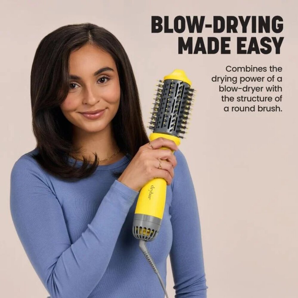 Drybar The Single Shot Yellow Blow Dryer Brush New In Box